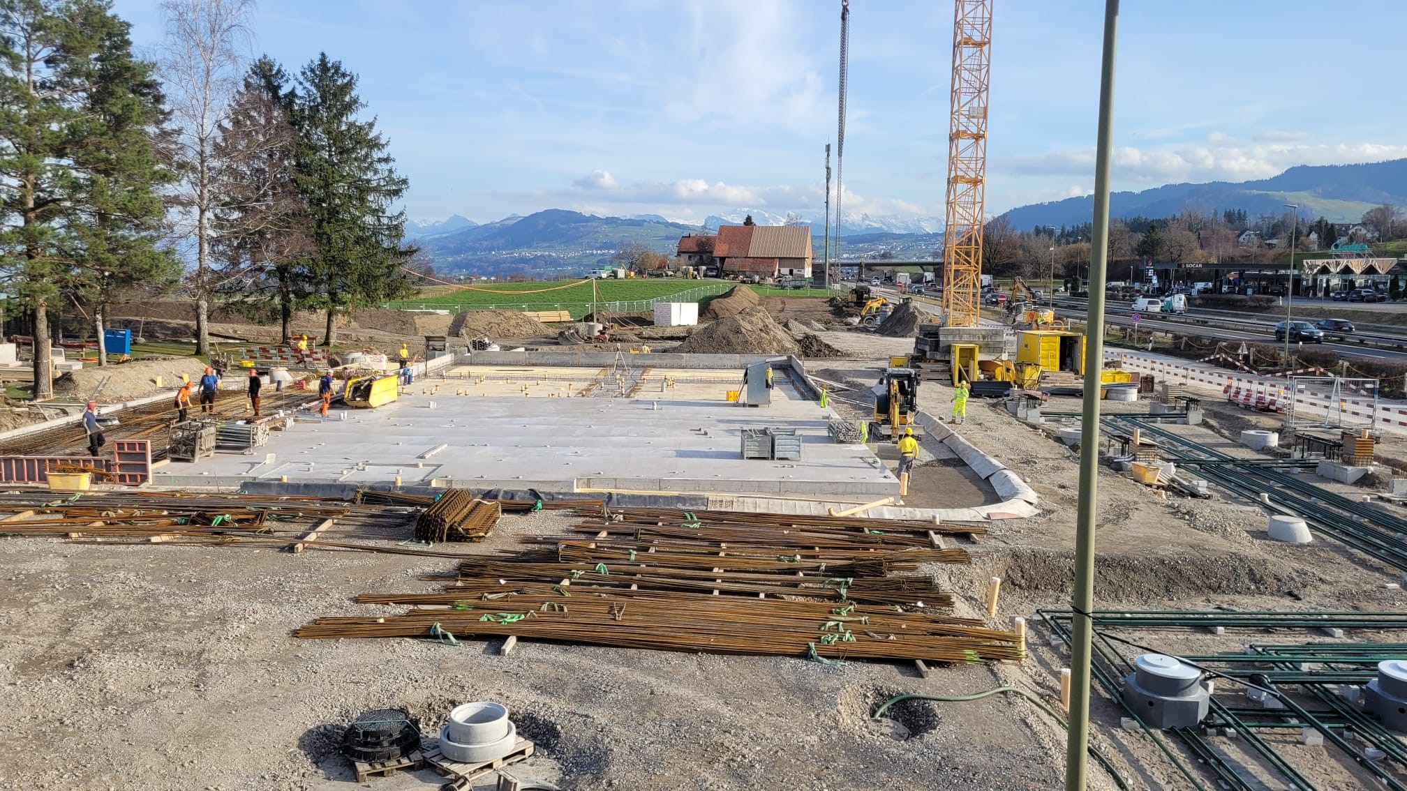 Update Baustelle Autobahnraststätte Herrlisberg