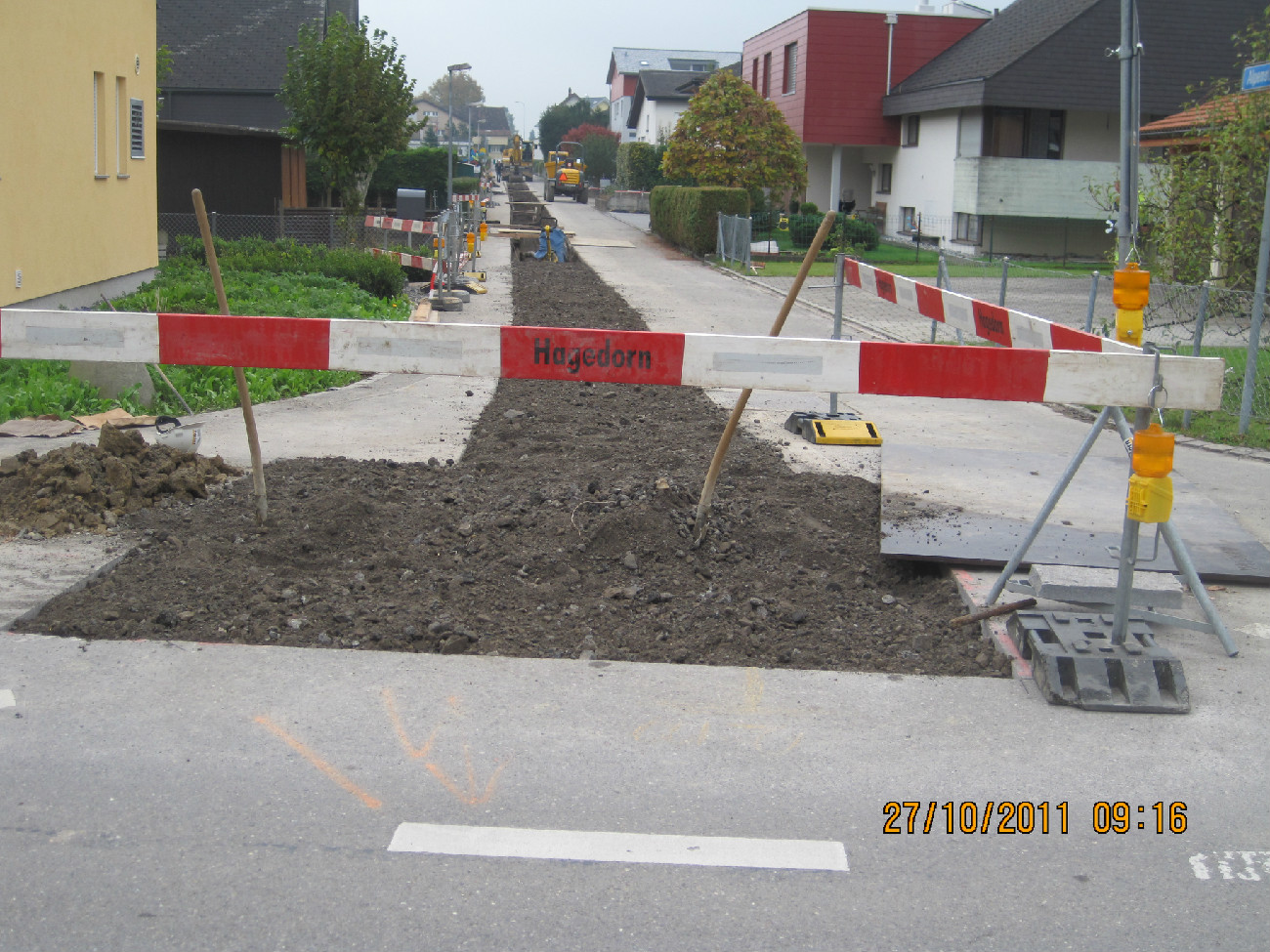 Ersatz Wasser-Gas-EW und Swisscomleitungen Alpen- und Bachtelstrasse, 8855 Wangen SZ